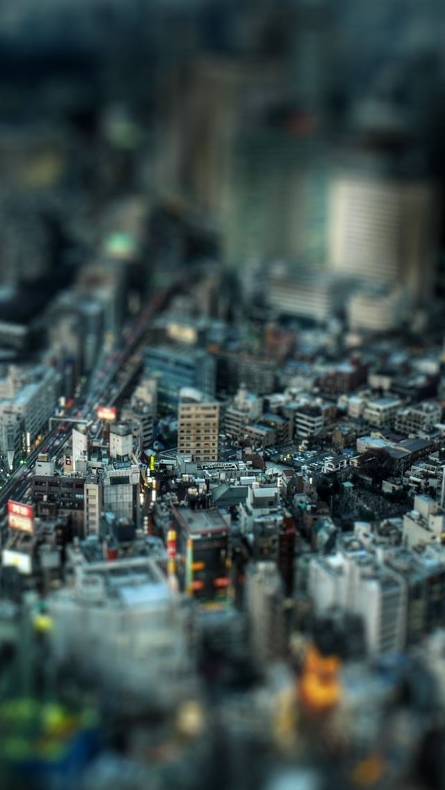 640x1136 Miniature City 2 - tower iPhone Wallpaper