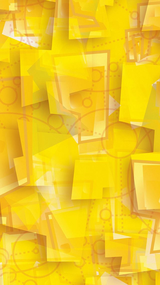 640x1136 Polygons - yellow iPhone Wallpaper