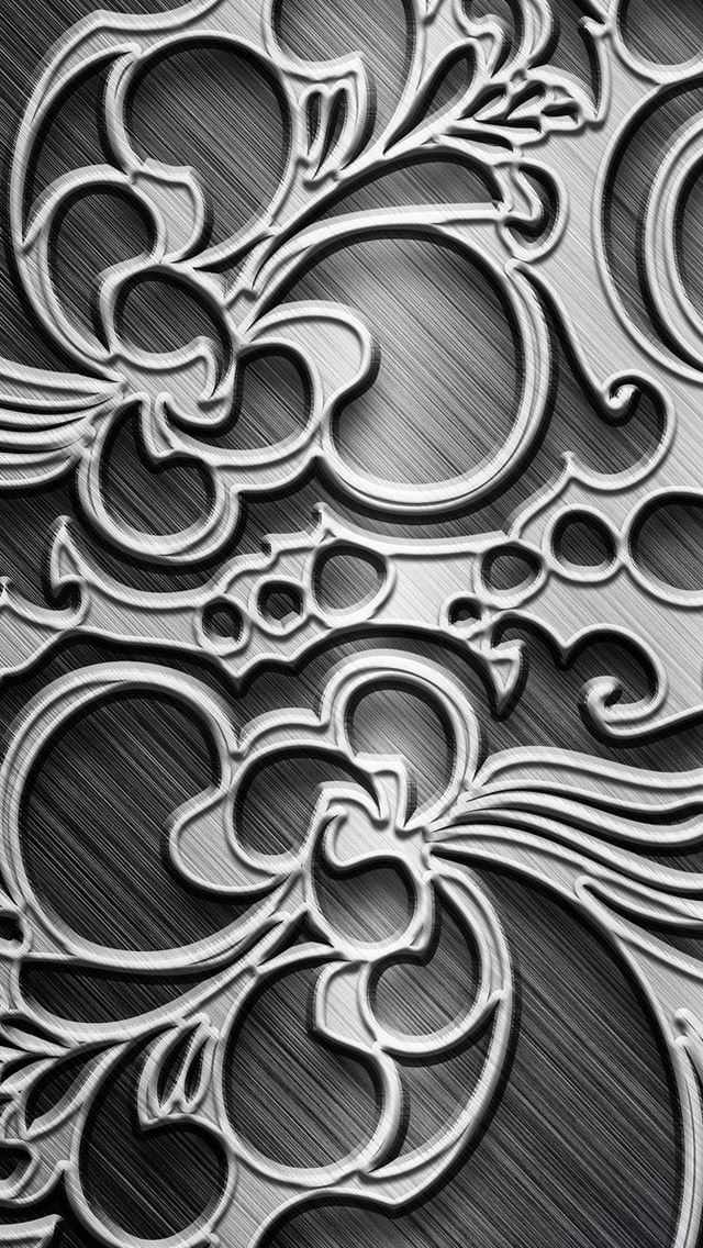 640x1136 Metal Engraving - hollow iPhone Wallpaper