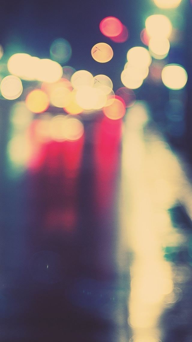 640x1136 Street Night Light - neon iPhone Wallpaper