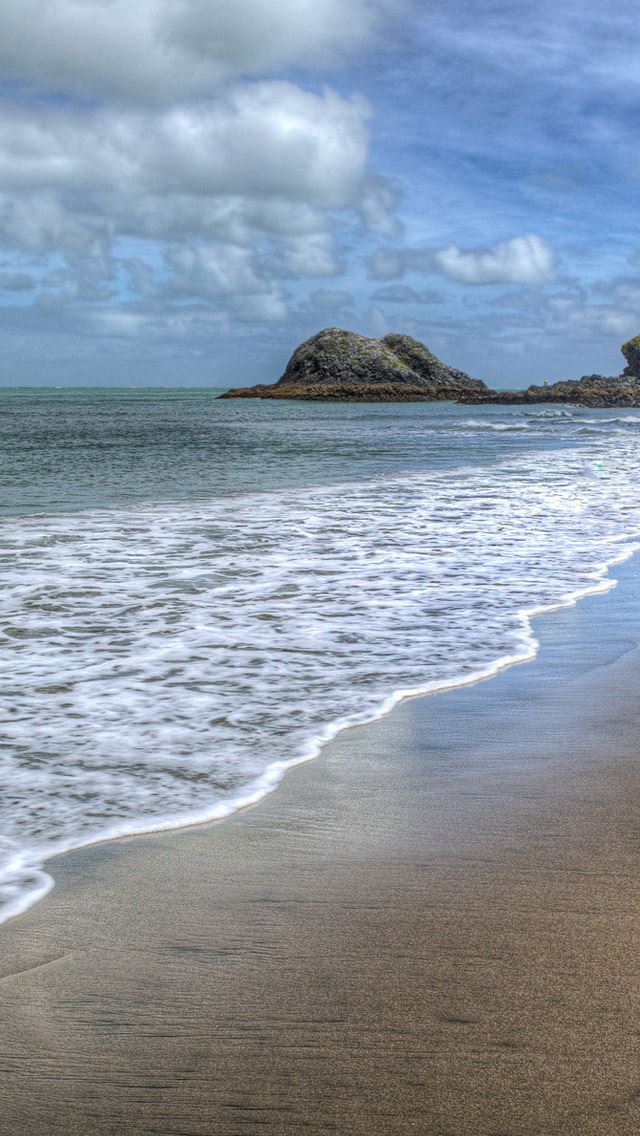 640x1136 Beach - wave iPhone Wallpaper