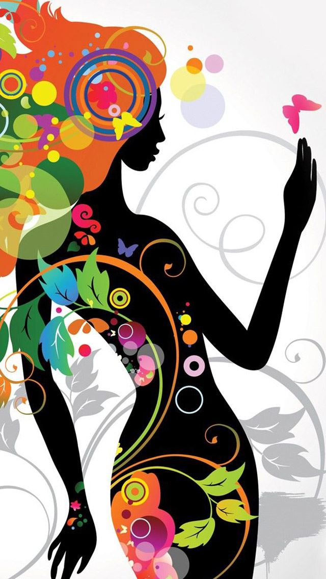 640x1136 Floral Illustration - floral iPhone Wallpaper