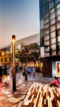 Shopping area in beijing wallpaper