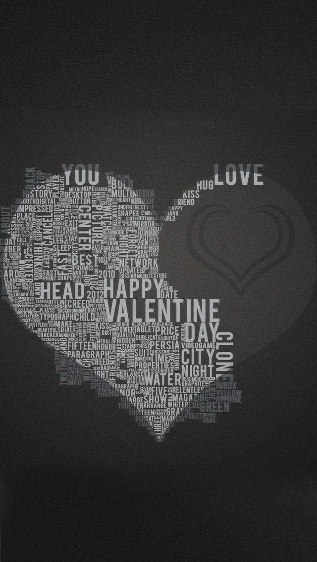 640x1136 Feels home black - heart iPhone Wallpaper
