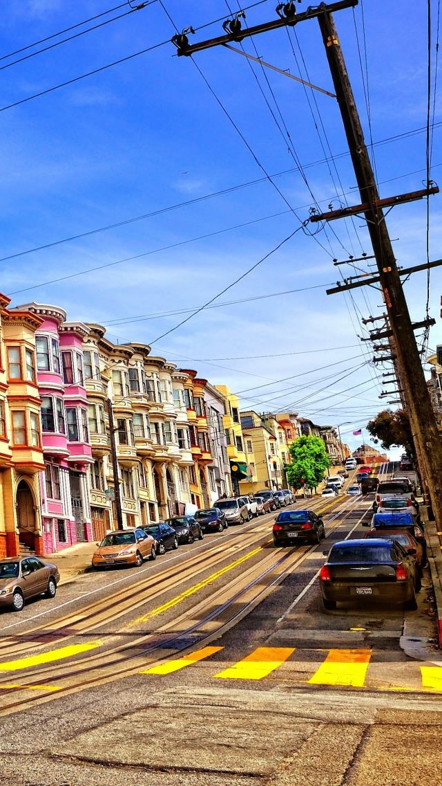 640x1136 Street In San Francisco - road iPhone Wallpaper