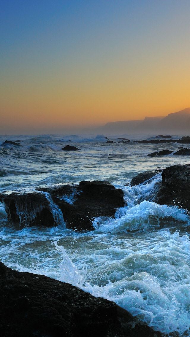 640x1136 Stormy waves - waves iPhone Wallpaper