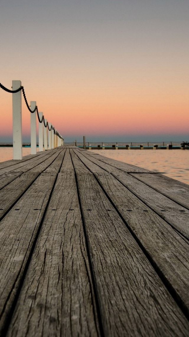 640x1136 Bridge - fence iPhone Wallpaper