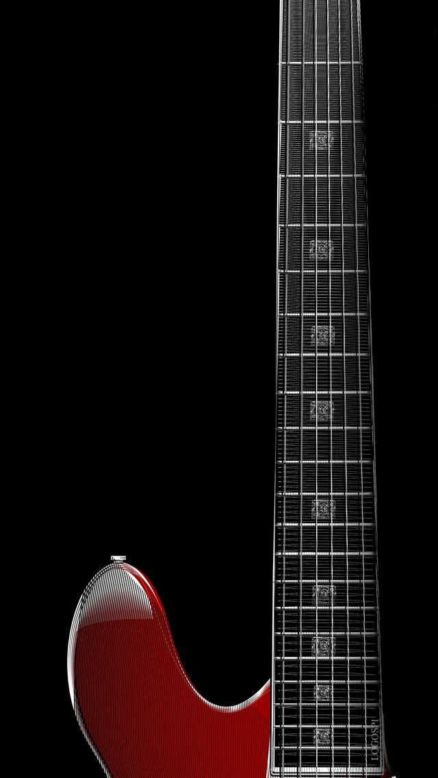 640x1136 Zoom red guitar - zoom iPhone Wallpaper