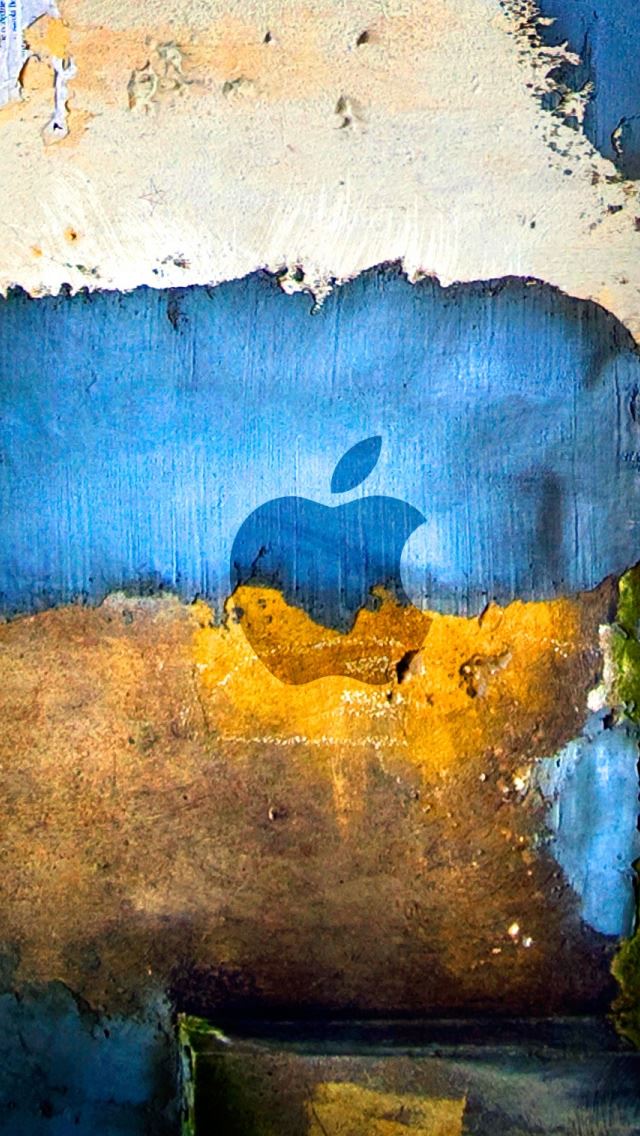 640x1136 Apple Graffiti - logo iPhone Wallpaper