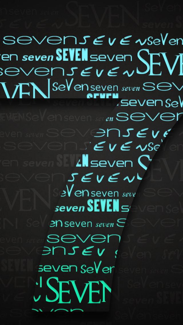 640x1136 Windows Seven - typeface iPhone Wallpaper