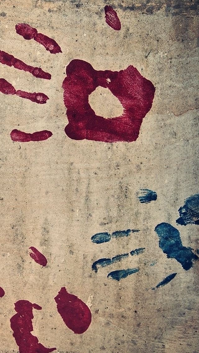 640x1136 Handprints -  iPhone Wallpaper