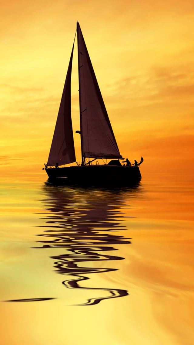 640x1136 Sail boat -  iPhone Wallpaper