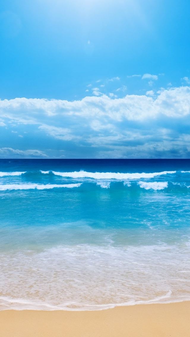 640x1136 Small Wave - sand iPhone Wallpaper