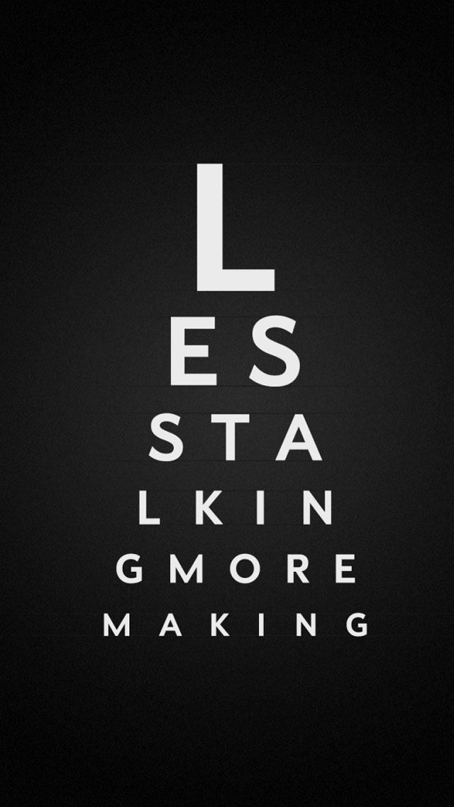 640x1136 Thought typography - text control iPhone Wallpaper