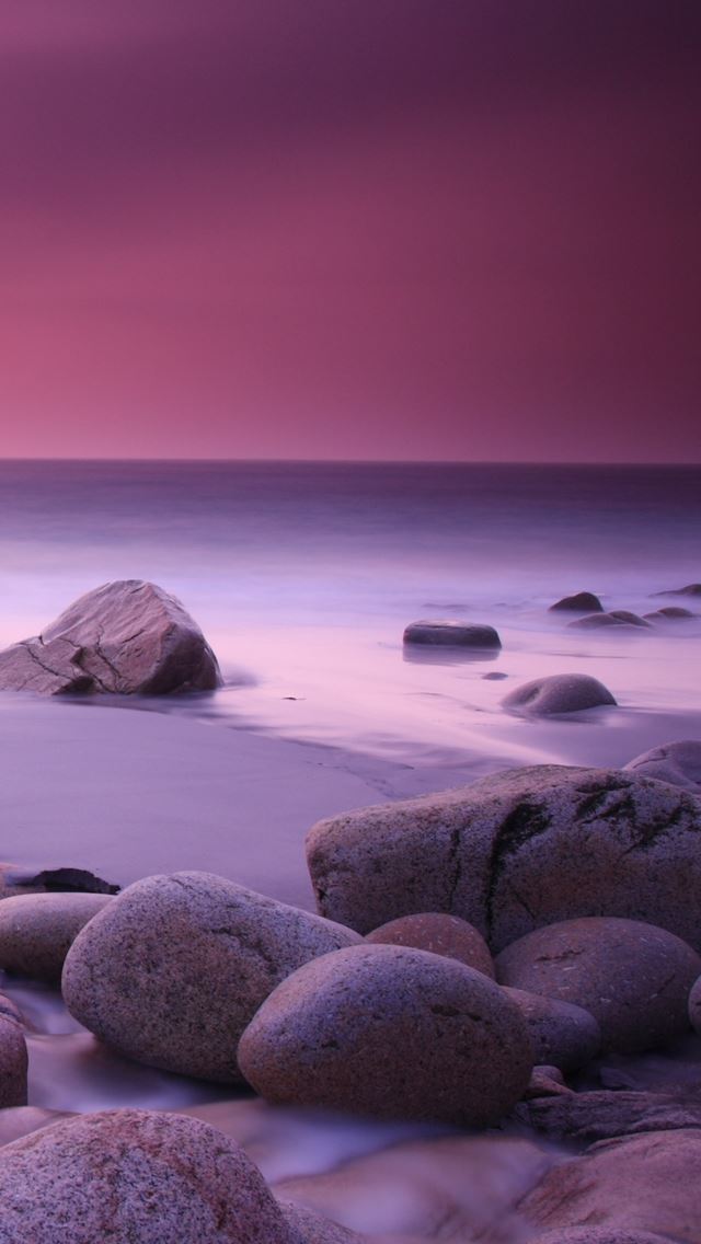 640x1136 Pink Haze and Stones - haze iPhone Wallpaper