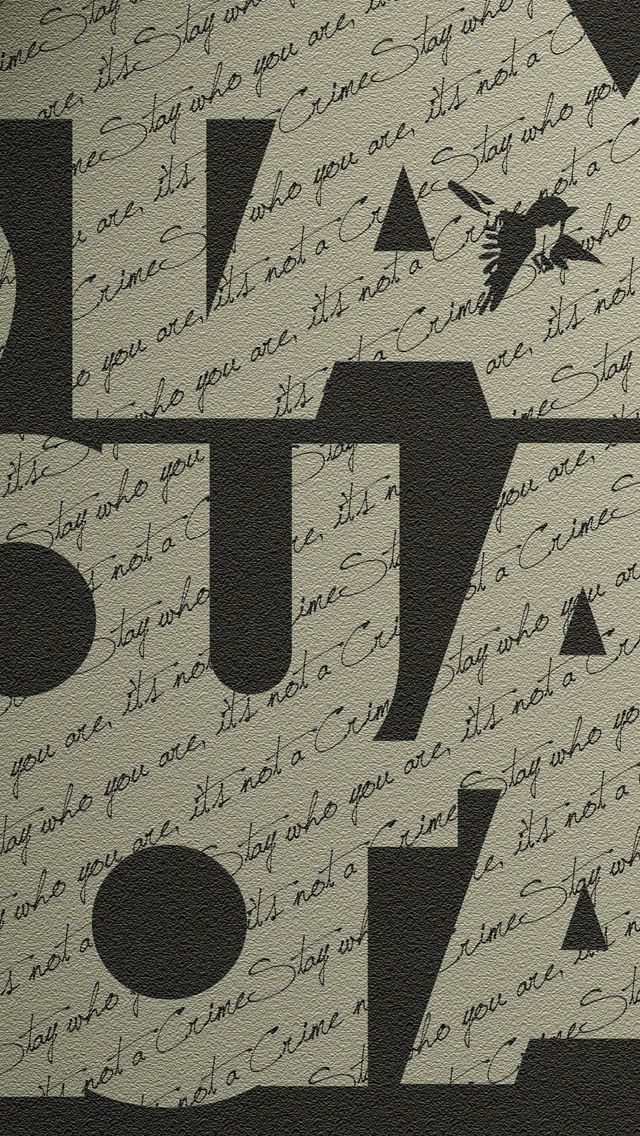 640x1136 Tpography - letters iPhone Wallpaper