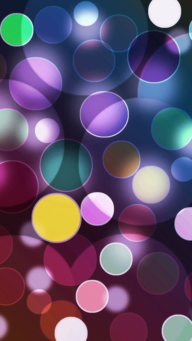 640x1136 Colorful Circles - roundness iPhone Wallpaper