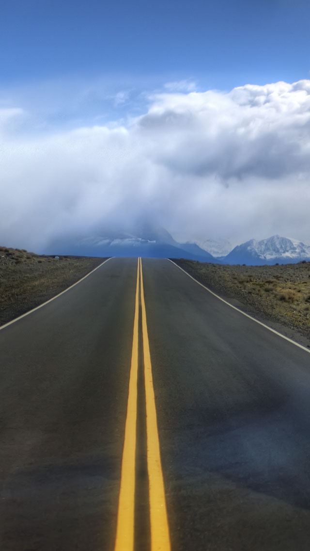 640x1136 Highway - sky iPhone Wallpaper