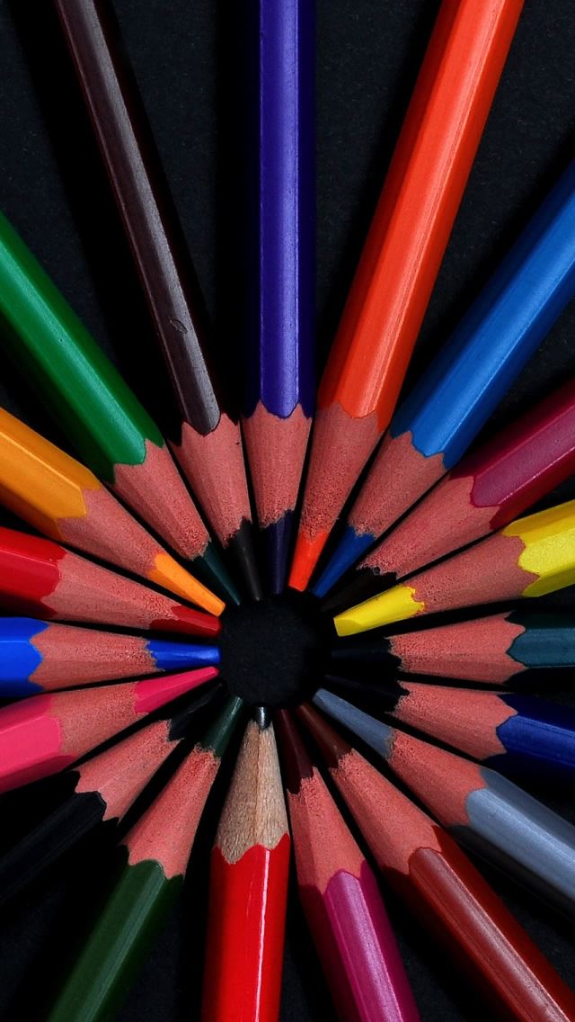 640x1136 Crayons 3 - purple iPhone Wallpaper