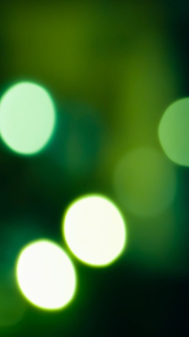 640x1136 Aero Dark Green Lights - circle iPhone Wallpaper
