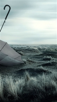Desolate Umbrella wallpaper