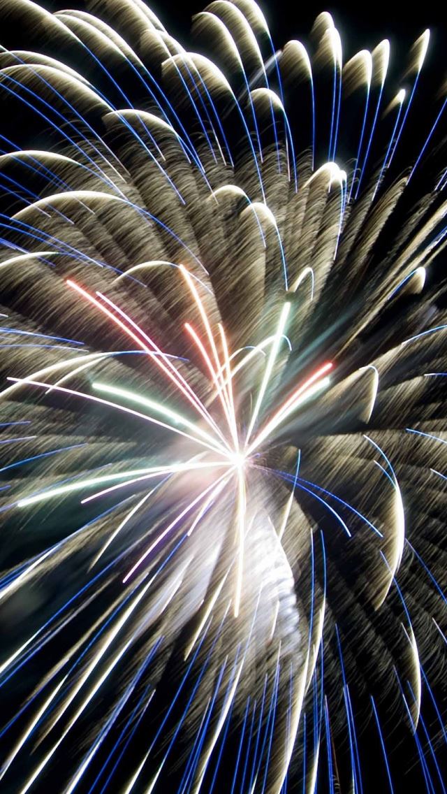 640x1136 Fireworks Hdr - line iPhone Wallpaper
