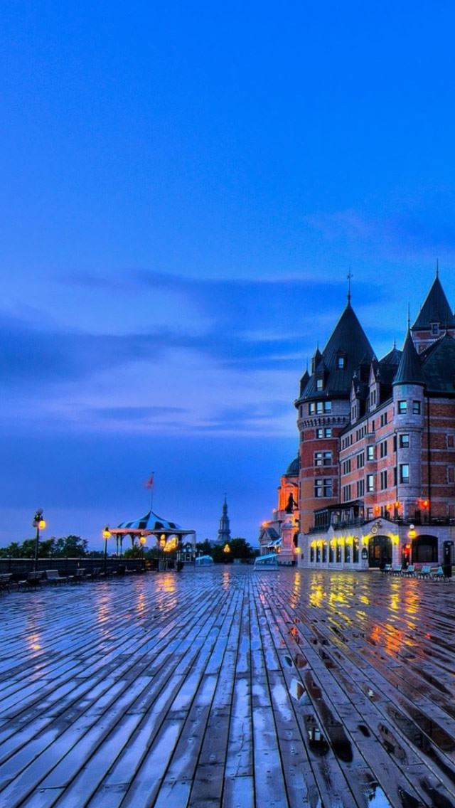 640x1136 Chateau Frontenac Quebec - quebec iPhone Wallpaper