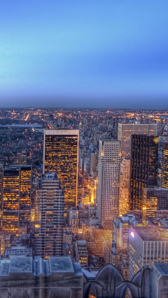 640x1136 Central park New York - building iPhone Wallpaper