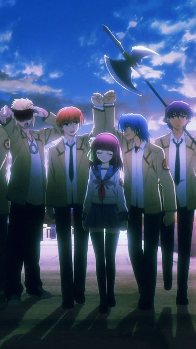 640x1136 Angel Beats - anime iPhone Wallpaper