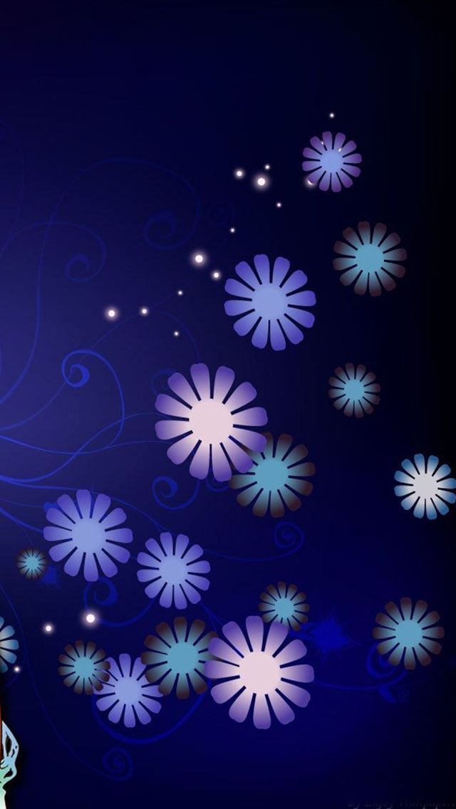 640x1136 Fashion floral background - pink iPhone Wallpaper