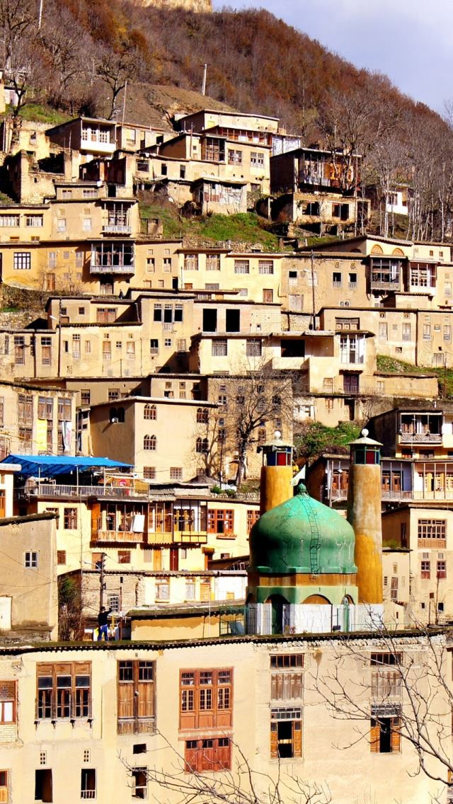 640x1136 Town - house iPhone Wallpaper