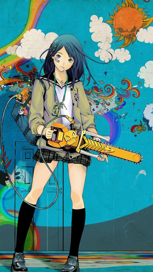 29 Iphone Anime Girl With Guitar Wallpaper Orochi Wallpaper