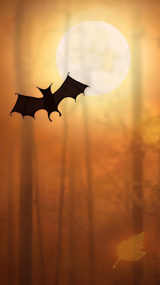 640x1136 Halloween Bats -  iPhone Wallpaper