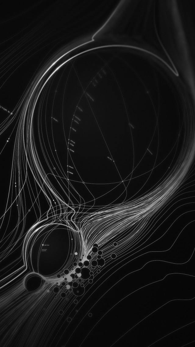 640x1136 Abstract Lines 2 - circle iPhone Wallpaper