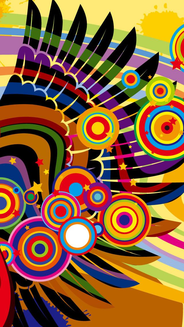 640x1136 Guitar - circle iPhone Wallpaper