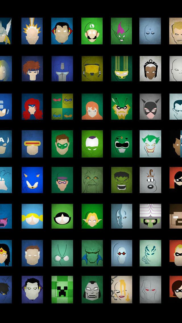 640x1136 Superheroes -  iPhone Wallpaper