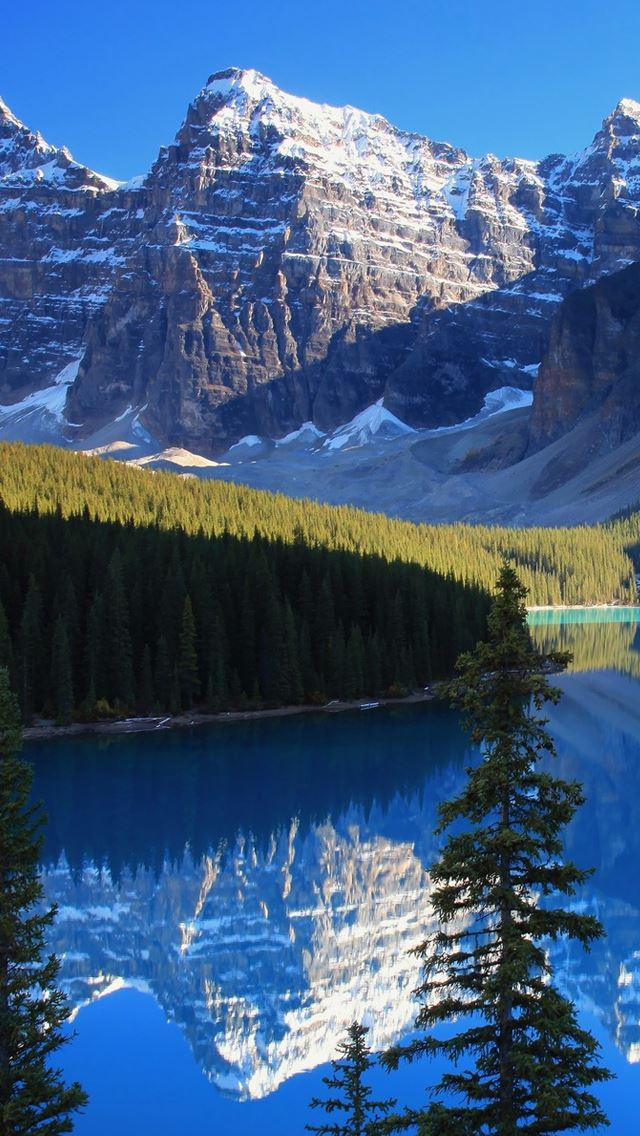 640x1136 Mountain lake - lake iPhone Wallpaper