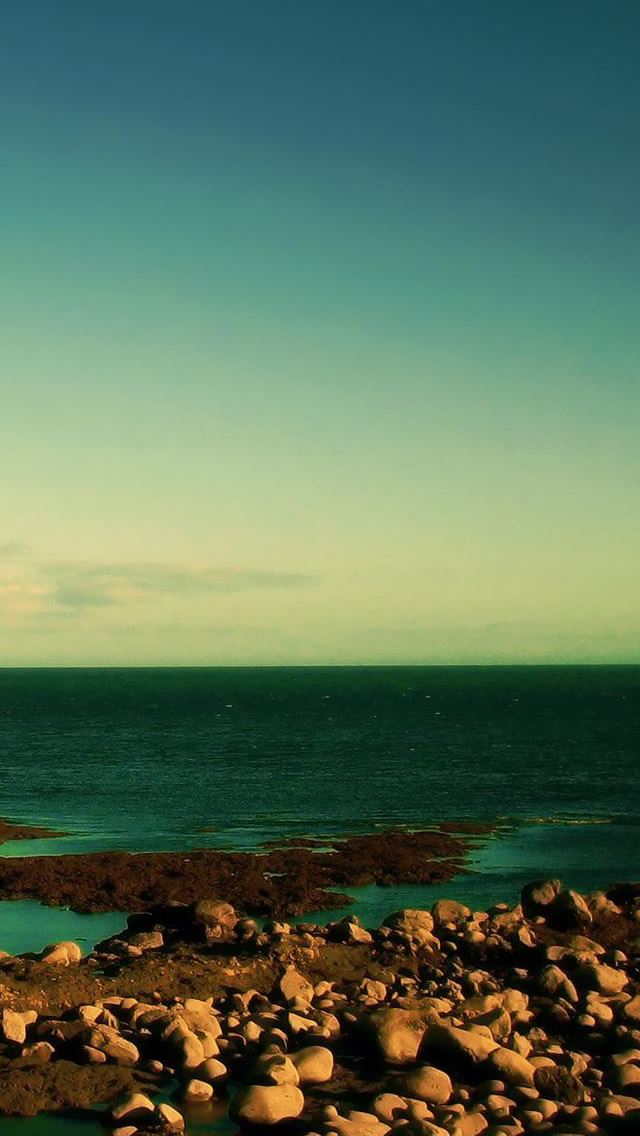 640x1136 Rocky Shore - rocky iPhone Wallpaper