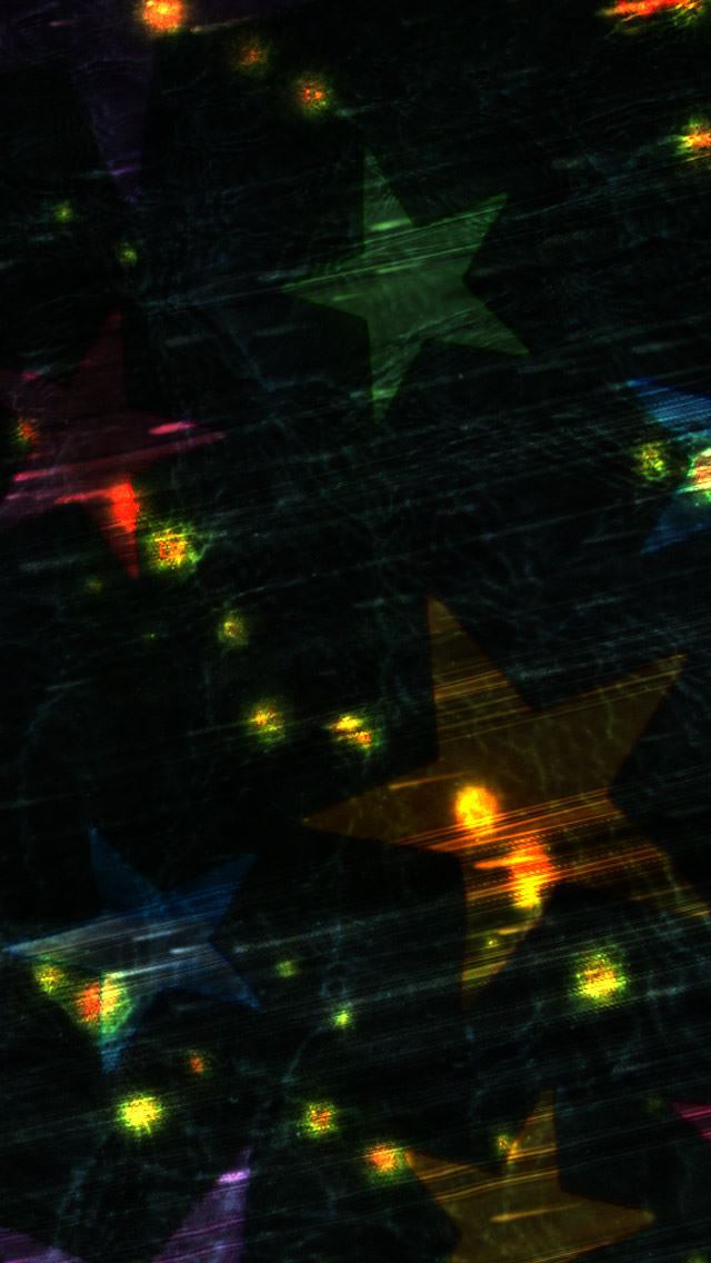 640x1136 Colorful Stars - circle iPhone Wallpaper