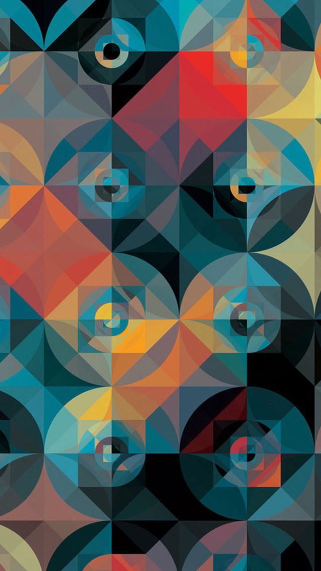640x1136 Mosaic 7 - circle iPhone Wallpaper