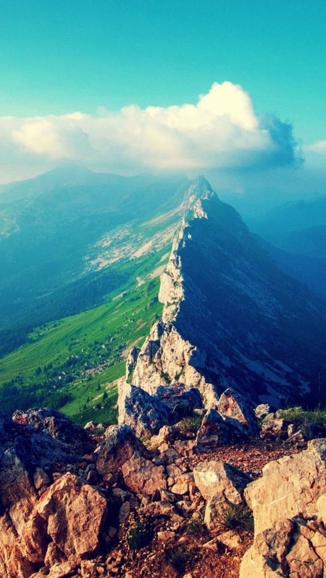 640x1136 Mountain Ridge -  iPhone Wallpaper