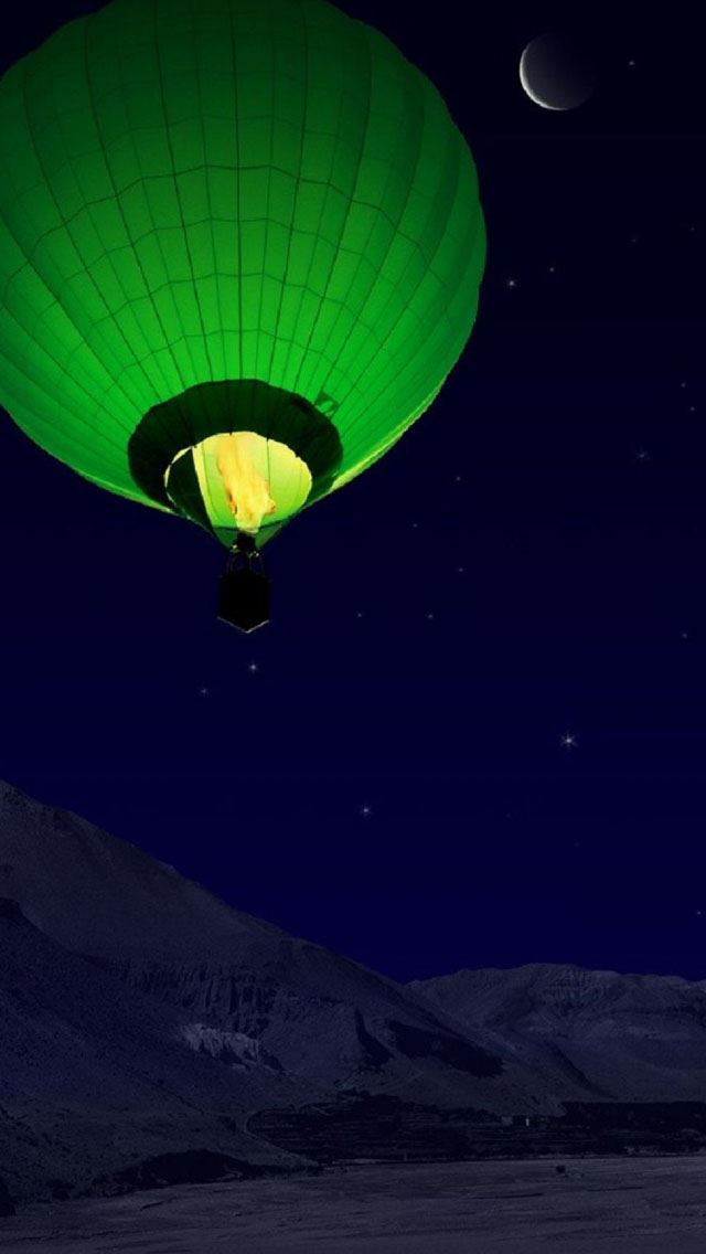 640x1136 Ball Mountains Night - mountains iPhone Wallpaper