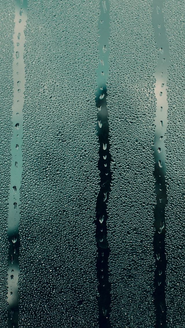 640x1136 Steamy Window - droplet iPhone Wallpaper
