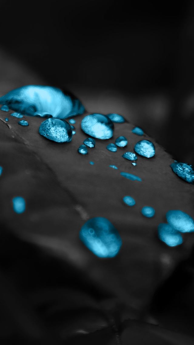 640x1136 Turquoise Water Drops - circle iPhone Wallpaper