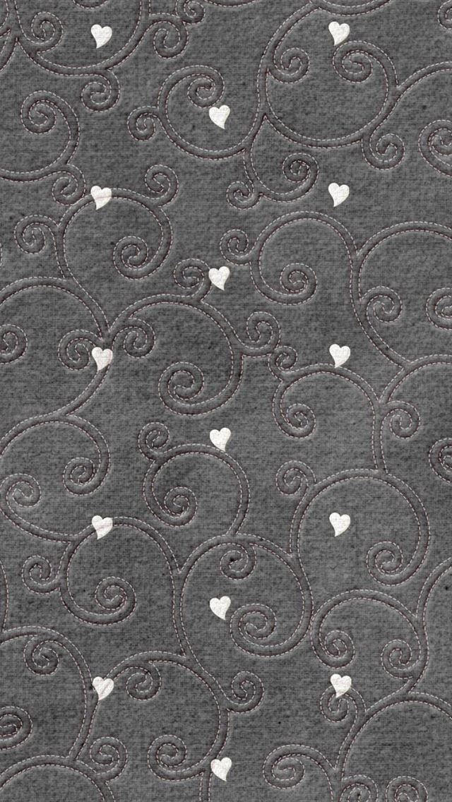 640x1136 Hearts pattern embroidered - hearts iPhone Wallpaper