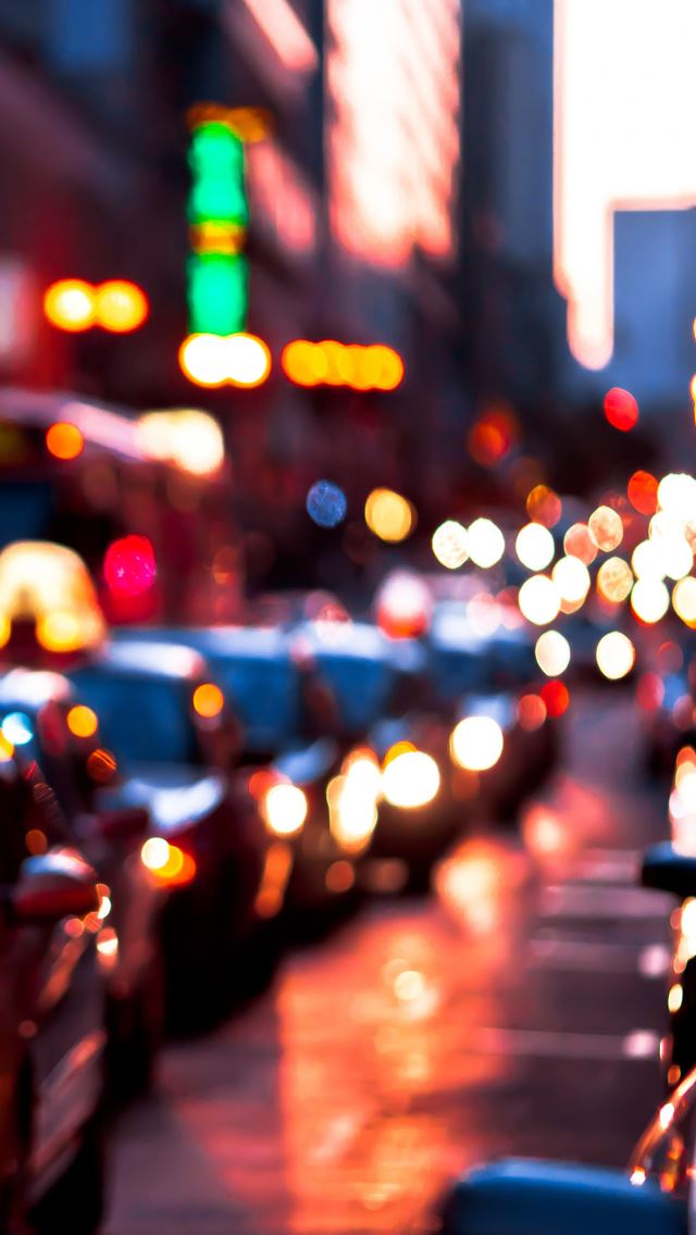 640x1136 Blurred lights - blurred iPhone Wallpaper