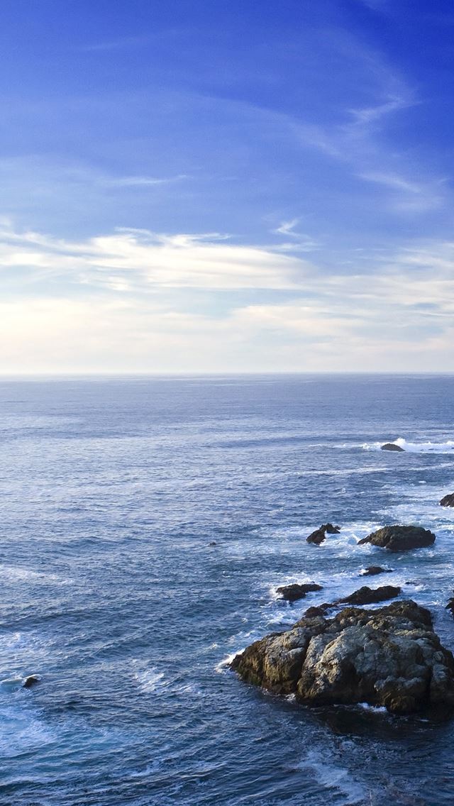 640x1136 Sea panoramic - stone iPhone Wallpaper