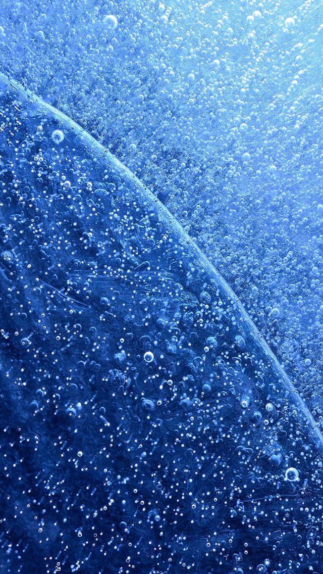 640x1136 Ice water splash - bubble iPhone Wallpaper