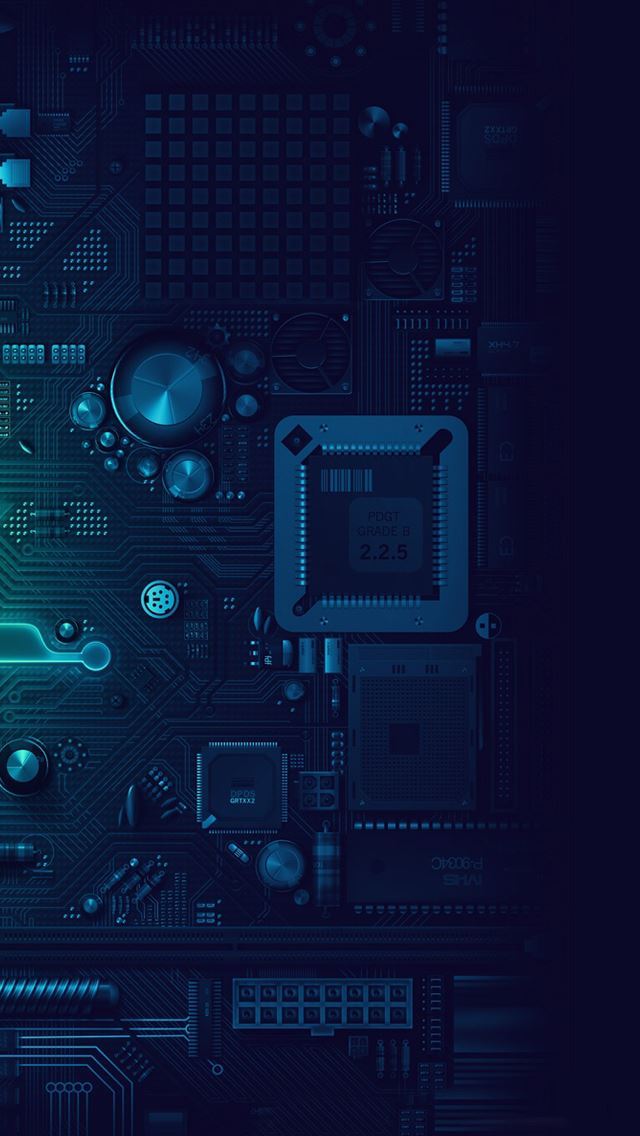 1284x2778 Electronic route - panels iPhone Wallpaper