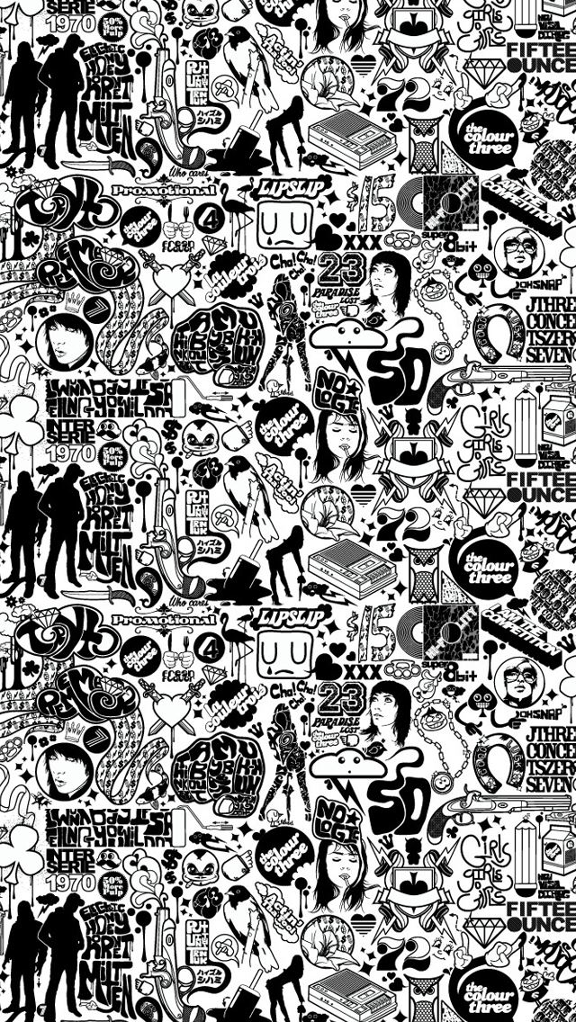 640x1136 Comics black and white - comics iPhone Wallpaper